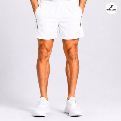COTTON WHITE SHORTS