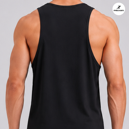 NS LYCRA WHITE AND BLACK TANK TOPS COMBO