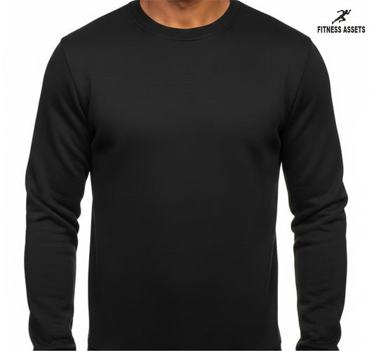 FLEECE BLACK SWEATSHIRTS