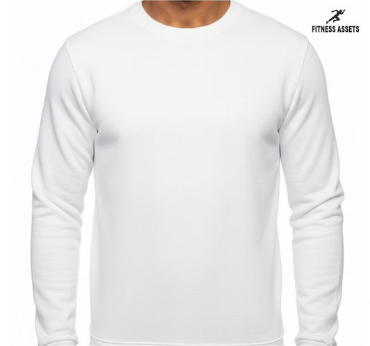 FLEECE WHITE SWEATSHIRTS