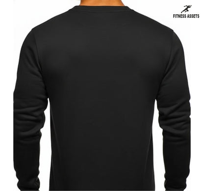 4 WAY STRETCHABLE LYCRA ROYAL BLUE TRACKPANTS AND FLEECE BLACK SWEATSHIRTS COMBO