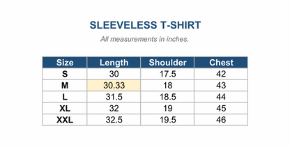 NS LYCRA BLACK SLEEVELESS TSHIRT
