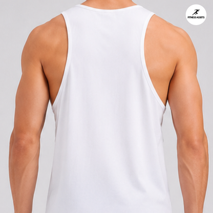 NS LYCRA WHITE TANKTOPS