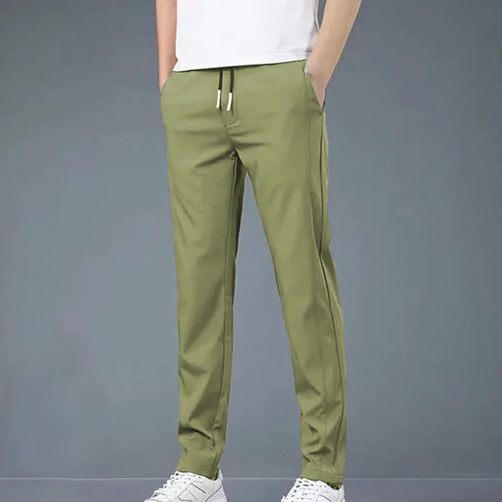 4 WAY STRETCHABLE LYCRA PISTA GREEN TRACKPANT - Fitness Assets