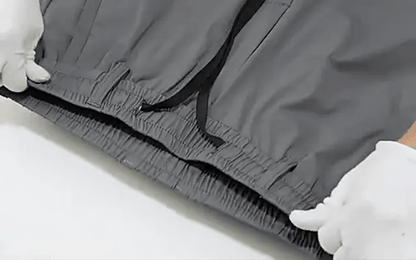 4 WAY STRETCHABLE LYCRA LIGHT GREY AND DARK GREY TRACKPANTS - Fitness Assets