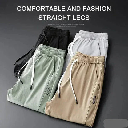 4 WAY STRETCHABLE LYCRA LIGHT GREY AND DARK GREY TRACKPANTS - Fitness Assets