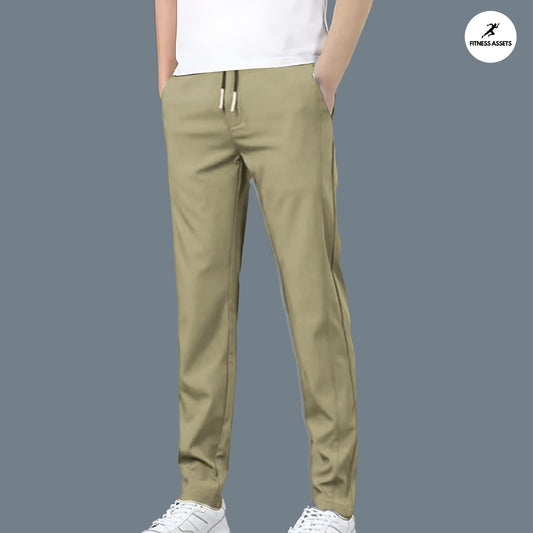 4 WAY STRETCHABLE LYCRA CAMEL TRACKPANT