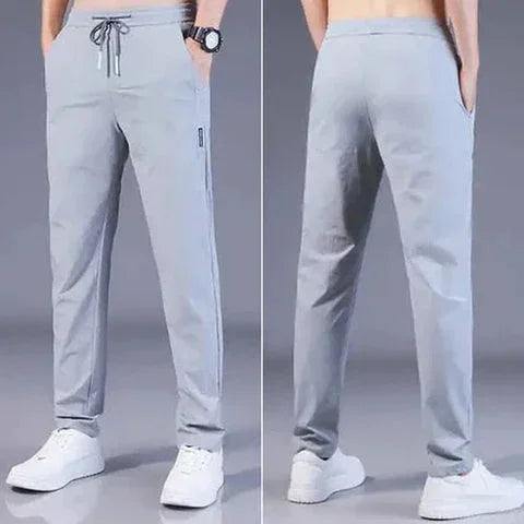 4 WAY STRETCHABLE LYCRA DARK GREY TRACKPANT - Fitness Assets