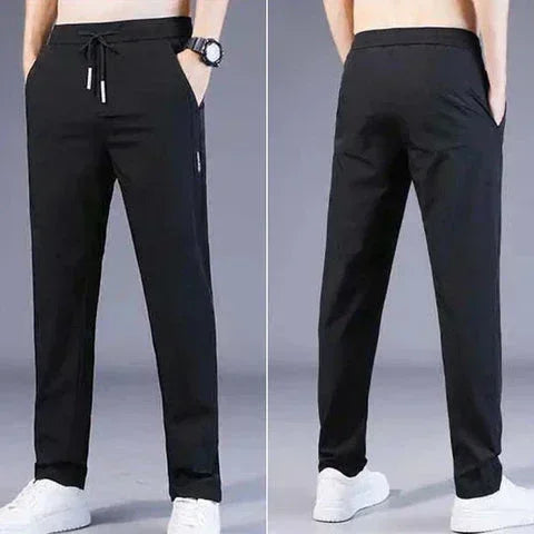 4 WAY STRETCHABLE LYCRA LIGHT GREY AND DARK GREY TRACKPANTS - Fitness Assets
