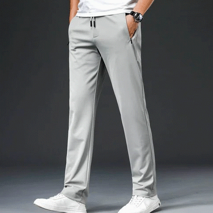 4 WAY STRETCHABLE LYCRA BLACK AND DARK GREY COMBO TRACKPANTS - Fitness Assets