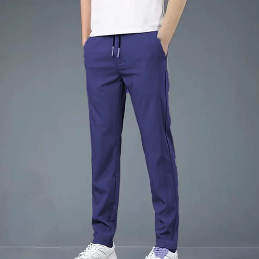 4 WAY STRETCHABLE LYCRA ROYAL BLUE TRACKPANT - Fitness Assets